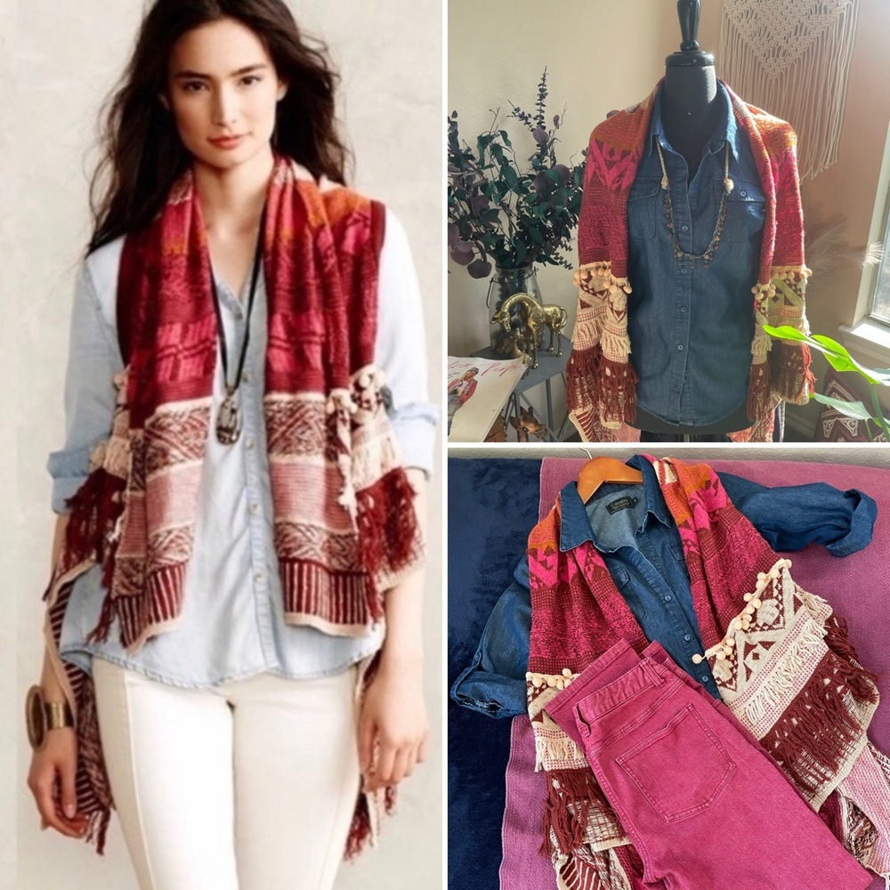 Anthropologie Moth Durango Sweater Vest